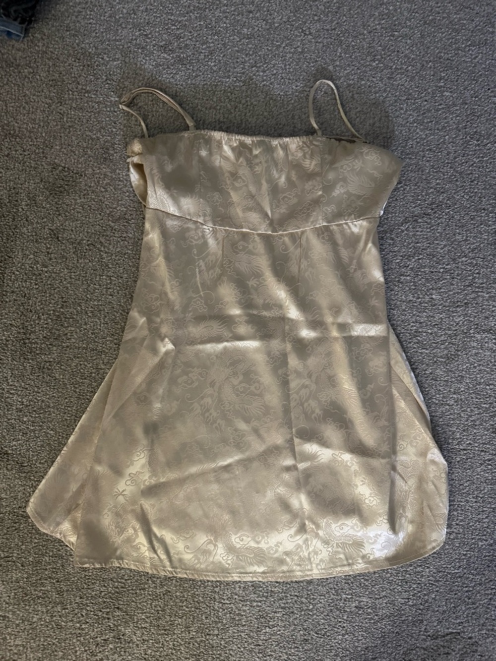 Princess Polly Champagne Satin Mini Dress - Picture 4 of 4